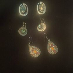 Dazzling Sterling Silver Hanging Earrings!