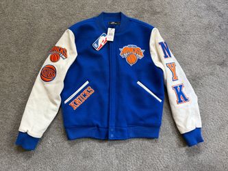 Pro Standard Men's New York Knicks Royal Wool Varsity Jacket