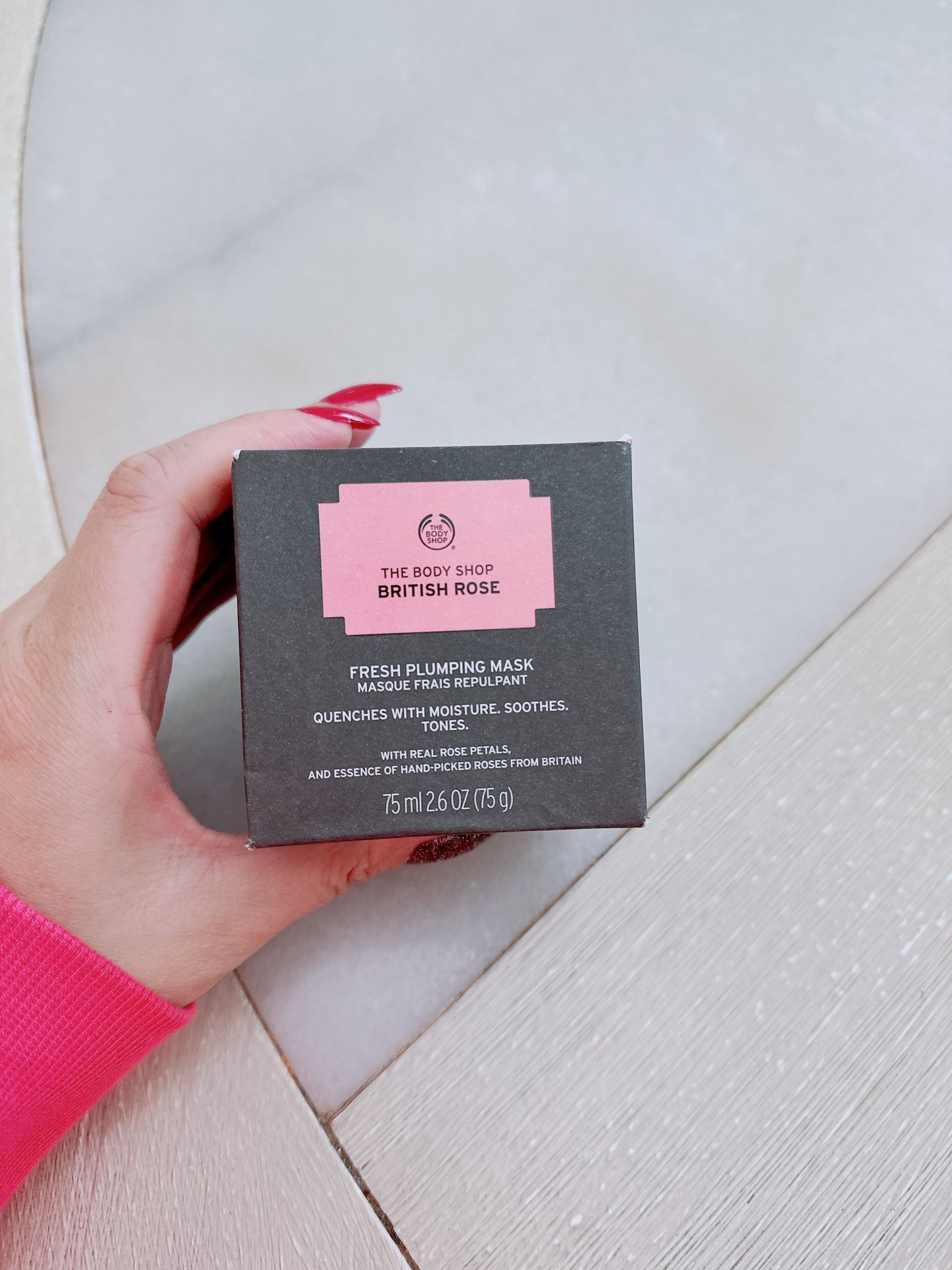 The body shop British Rose Fresh Plumping Mask/NWB