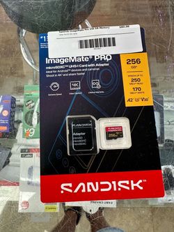 New! SanDisk ImageMate Pro 256gb micro SD.