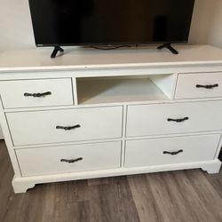 Dresser 59 Inch Wide Solid Wood 
