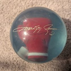 Track Sugar Ray Leonard Viz-o-Ball Bowling Ball with case