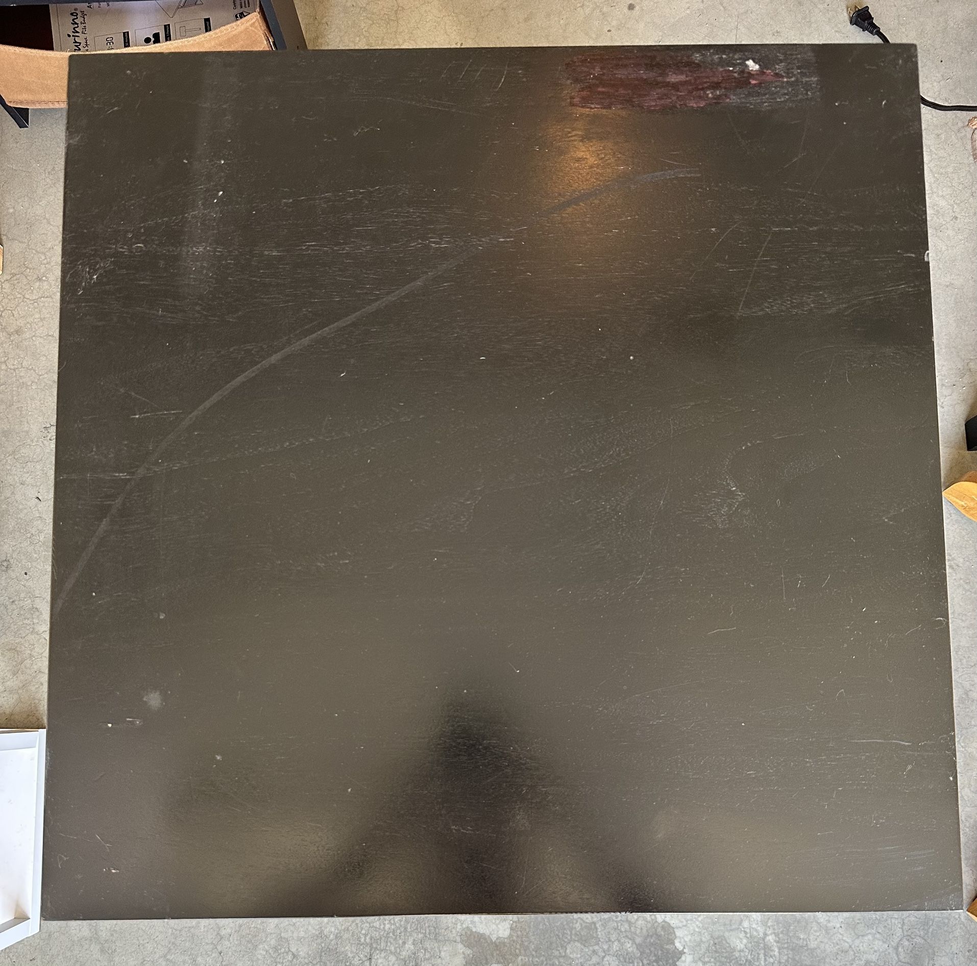 Black Coffee Table W/ 2 Shelves