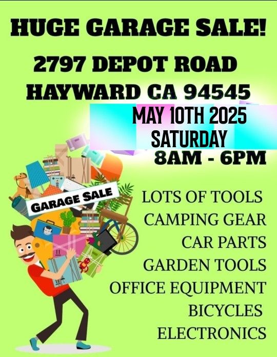 HUGE STORAGE GARAGE SALE in HAYWARD!