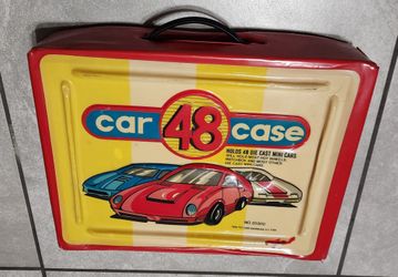 Vtg 48 Diecast Car Carrying Case, Matchbox Hot Wheels 