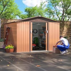 Metal Storage Shed 9ft X 10ft New