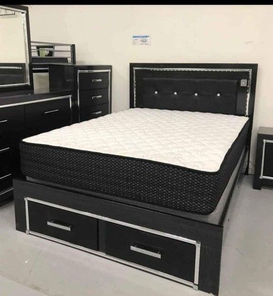 🍄 Kanwyn King Panel Bed | 4 Pieces  Bedroom Set |  Nightstand | Dresser | Mirror| 💸 Best Price⚡️Other Home, Garden Furniture | Patio Furniture