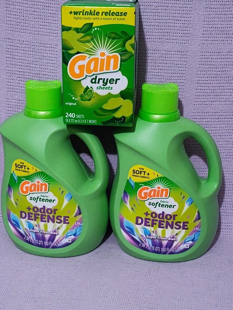 Gain Softener & Gain Dryer Sheets 