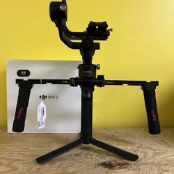 DJI Pro RSC2 Gimbal 3-axis Camera Stabilizer With Extra Hand Grips 