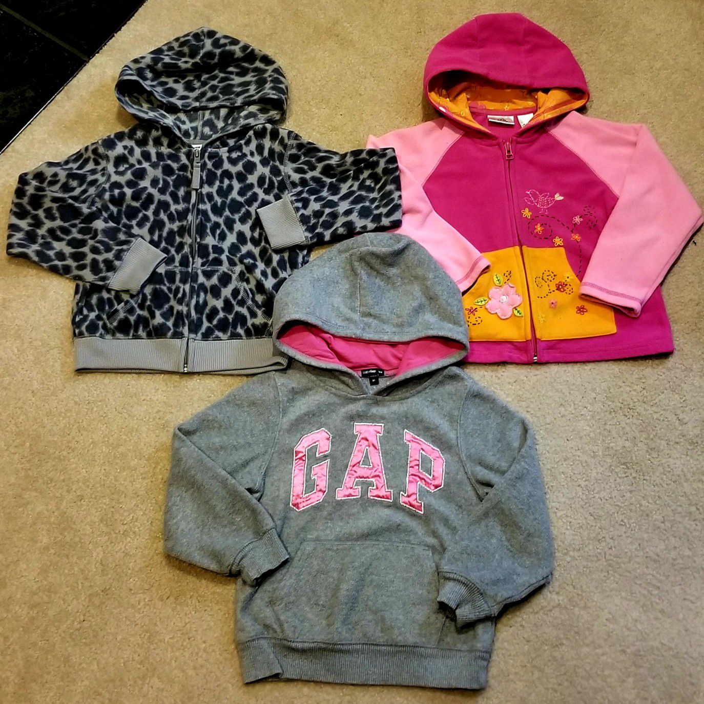 **Pending Wednesday pick up** Three, Size 5/6 toddler hoodies