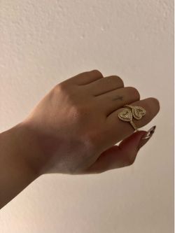gold heart ring