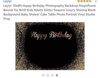 Happy Birthday backdrop 10x8