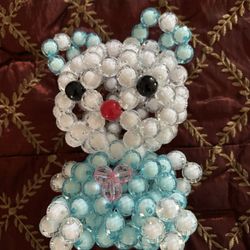 Cut Cat Bead Artwork