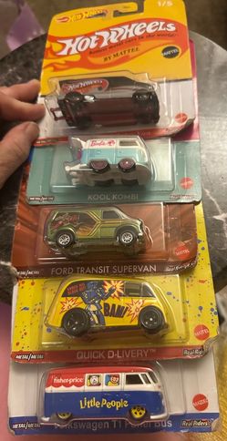 Hot Wheels Van Flats 5-Car Set