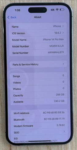 iPhone 14 Pro Max 256GB Unlocked