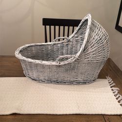 Wicker Baby Bassinet