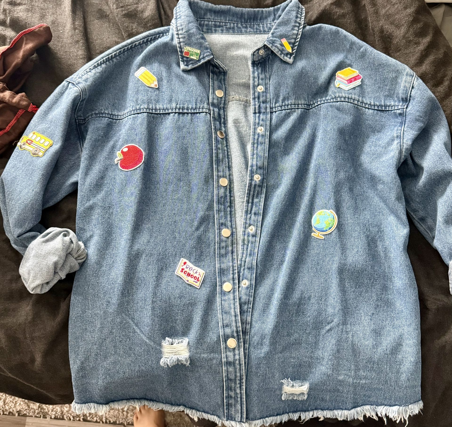 Denim Teacher Shirt/Jacket