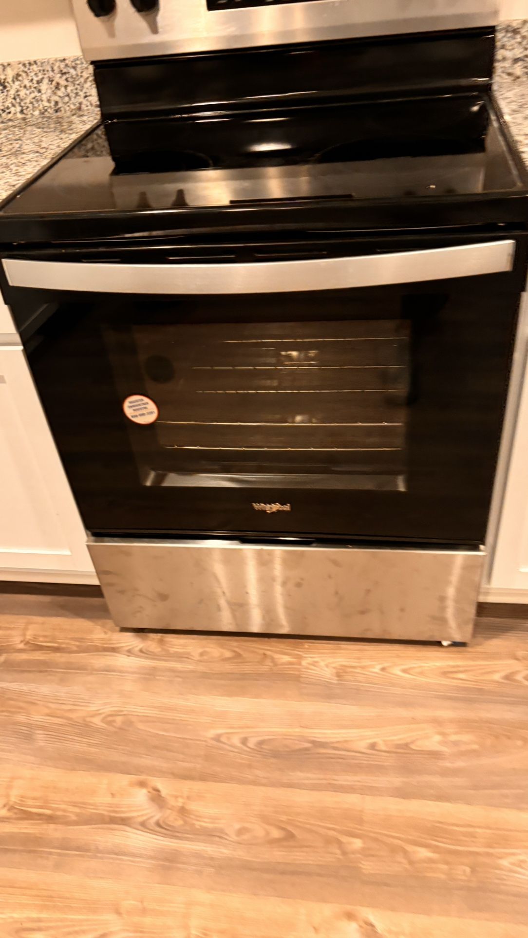 New Whirlpool Stove