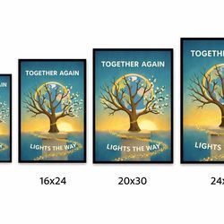 [Painting] Global Harmony: The Guiding Light of Unity | Hope Blooms Anew