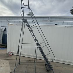 OSHA Rated Rolling Ladders 8-Step and 11-Step Cotterman