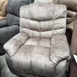 39'' Wide Modern and Overstuffed Soft Manual Recliner with Wide Backrest