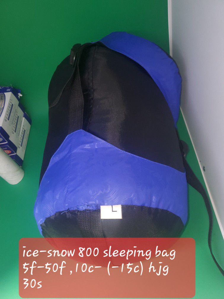ice-snow 800 sleeping bag 5f-50f ,10c- (-15c) hjg 30s