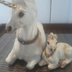 Windstone By Pena Mother and Baby Unicorns 
