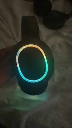 Wireless Headphones with RGB LED Lighting
