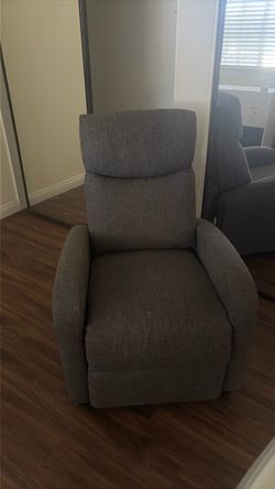 “Free” Gray Fabric Recliner Chair