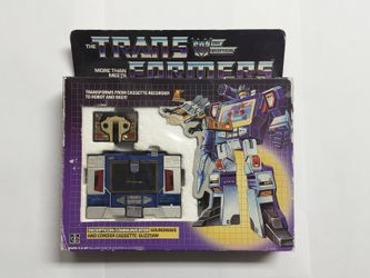 Original G1 Transformers Soundwave & Buzzsaw - Complete in Box