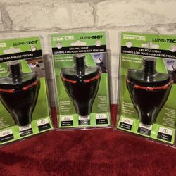  LED Pole Light (3) NEW IN BOX **from your PROJECT SUPPLY LIST**