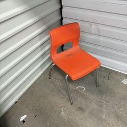 Orange School Style Chair
