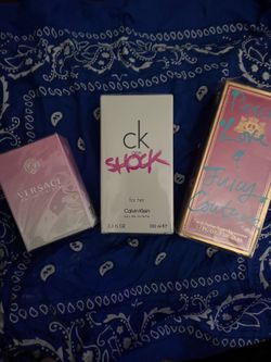 Perfume’s new Versace/ ck shock for women/ juicy couture different prices