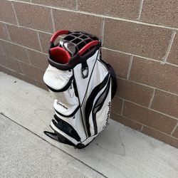 Taylormade Golf Bag And Clubs
