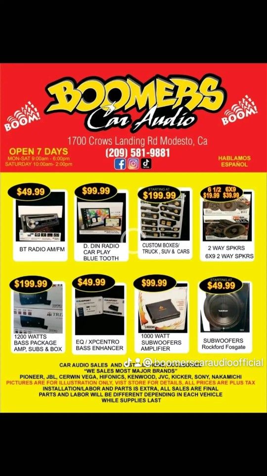 New Car Audio Sales & Installation Accessories!