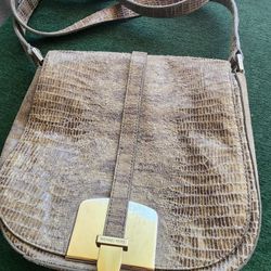 Michael Kors Textured Crossbody Bag – Faux Snakeskin Look