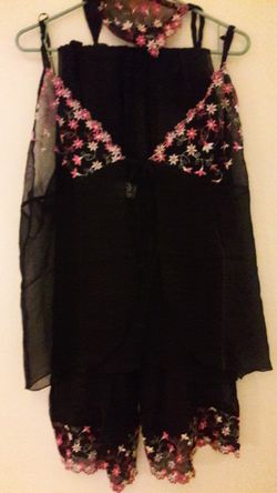 3Pc 100%silk Lingerie Set New