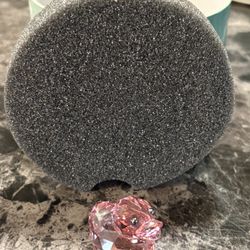 Swarovski pink duck crystal figure 