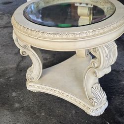 Vintage French Carved Solid Wood Accent/Entryway table