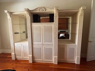 White Entertainment Center Wall Unit