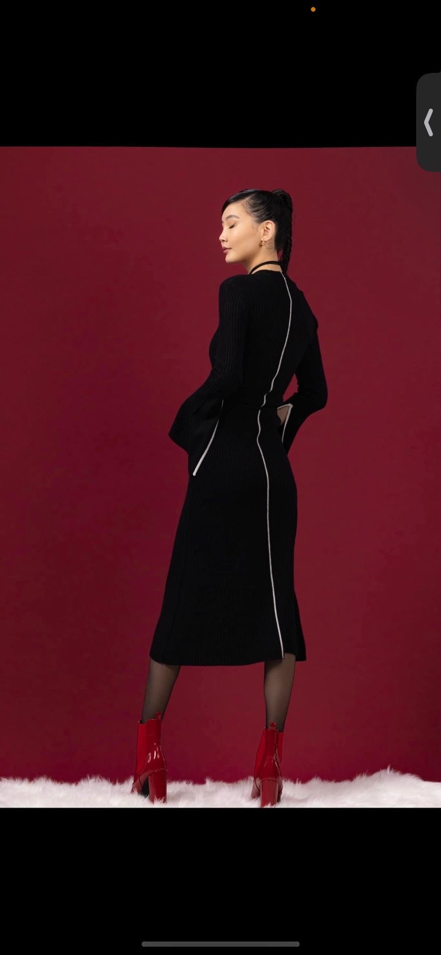 One-of-a-Kind Authentic Mongolian 100% Cashmere Dress for Sale!