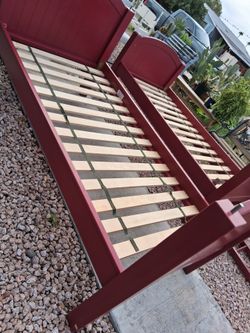 2 twin  bunk bed  mattress included