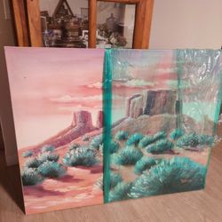 South Western Desert Large Wall Art