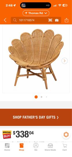Shop bali & pari Blossom Honey Rattan Accent Chair 2)