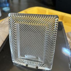 Beautiful, New Mikasa Crystal Frame.   Holds 2.5” x 3.5” Picture.