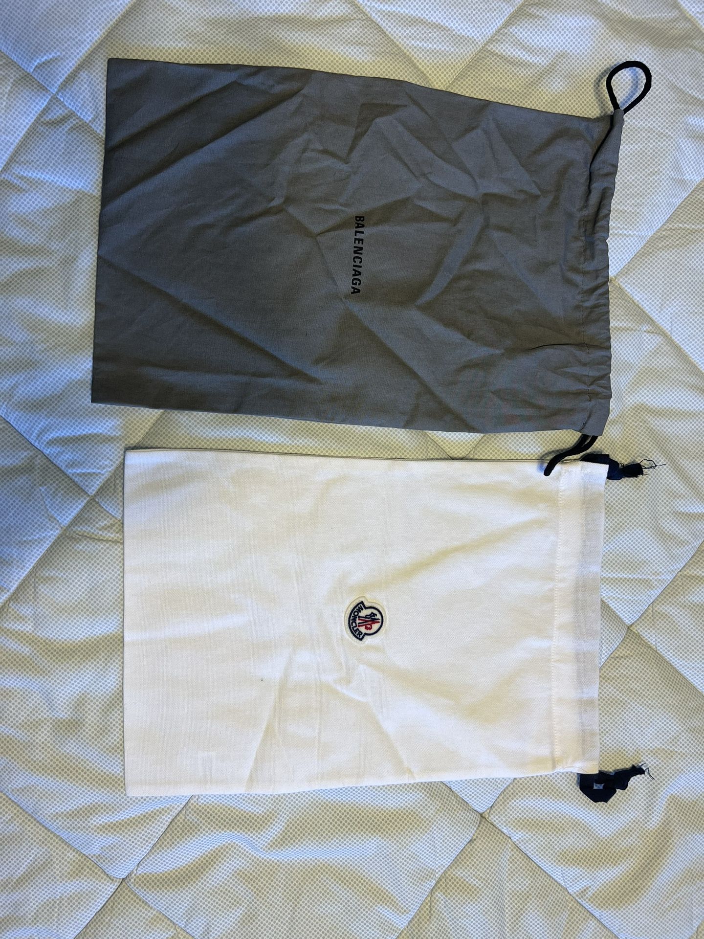 Balenciaga & Moncler Shoe Bags