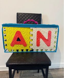 XL ABC Foam Puzzle Play Mat Set w/ Storage Bag