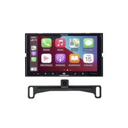 Alpine ILX-W670, 7-Inch Double DIN Digital Multimedia Receiver Compatible with Apple Carplay and Android Auto - Includes EchoMaster Backup Camera