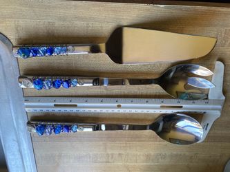 Beaded 3 piece serving set