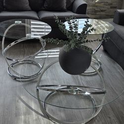 3 Glass Table Sets 